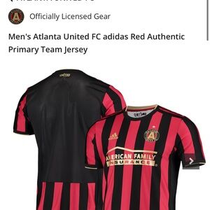 Men's Atlanta United FC adidas Red Authentic Primary Team Jersey